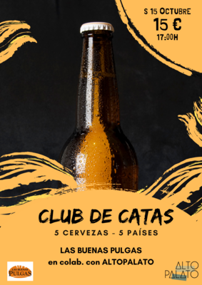 Sábado de CLUB DE CATAS  - LAS PULGAS - S 15 OCTUBRE 17.00H