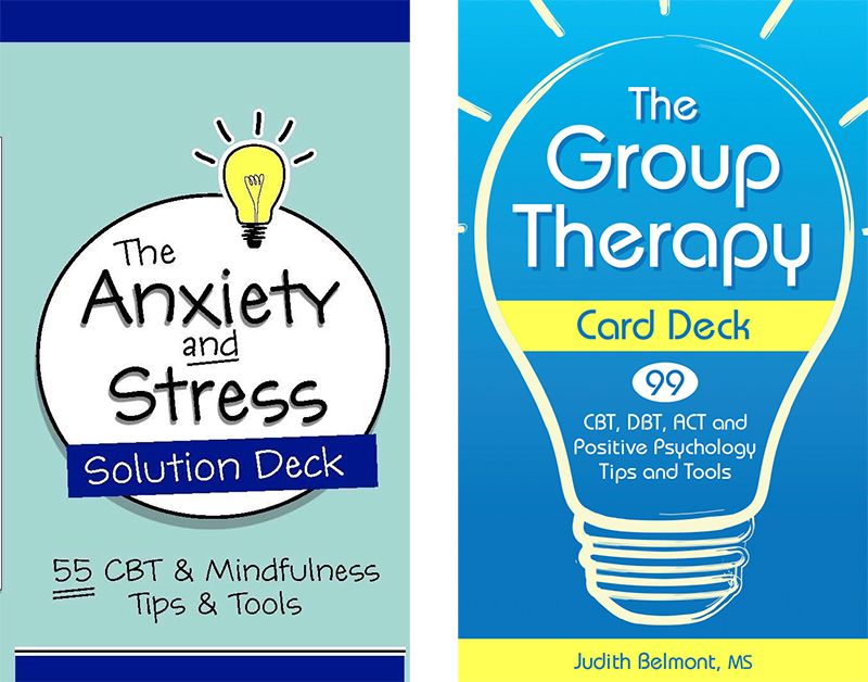 The Anxiety and Stress Solution Deck and the Group Therapy Deck