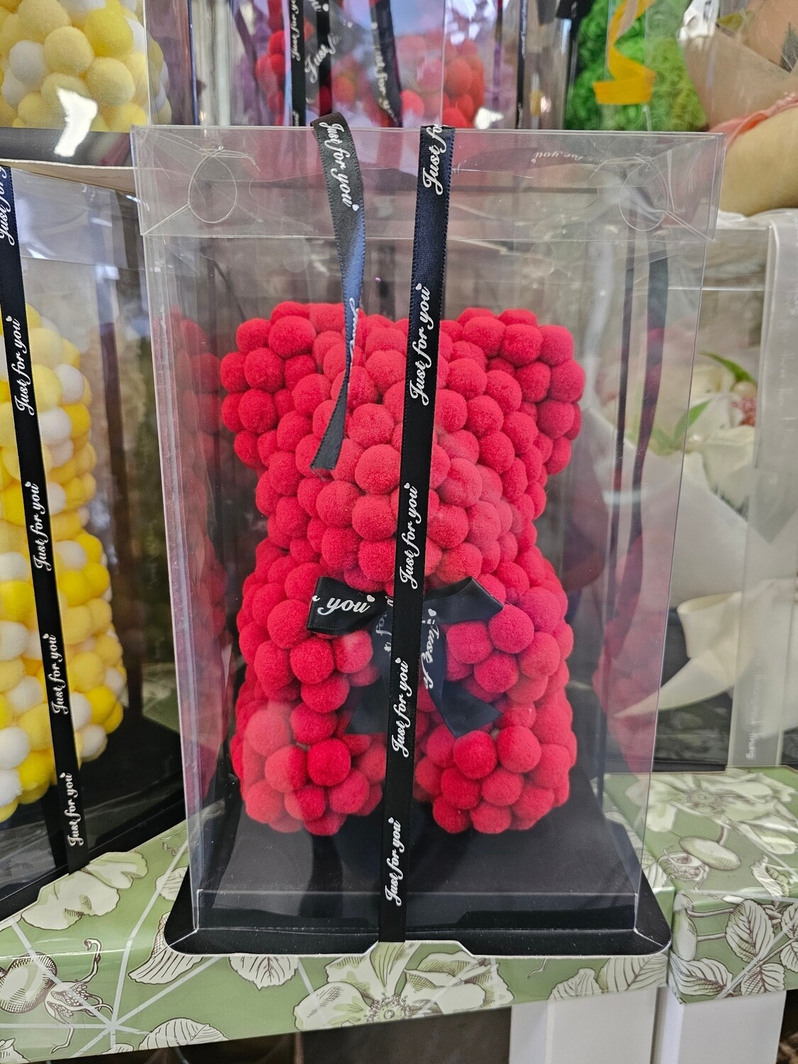 Teddy pon pon rosso