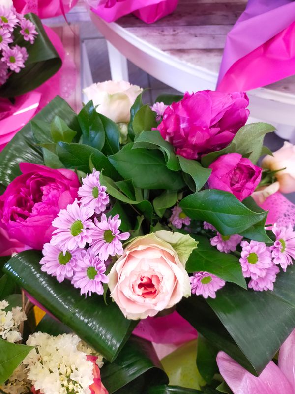 bouquetto con peonie