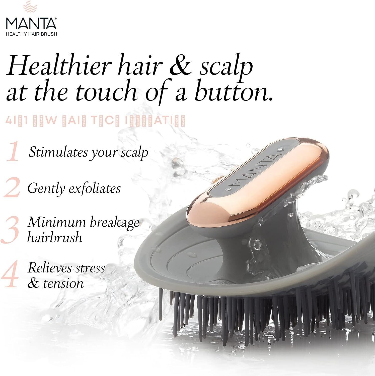 MANTA pulse  HEALTHY HAIR BRUSH THERAPY