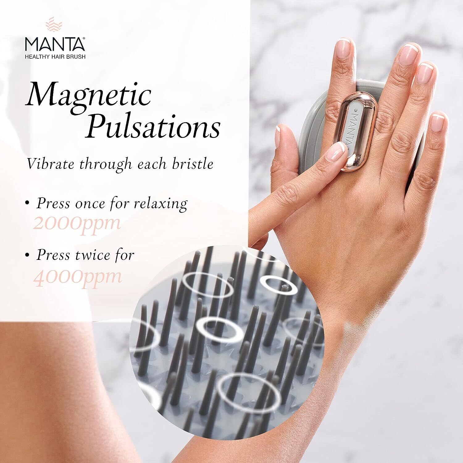 MANTA pulse  HEALTHY HAIR BRUSH THERAPY