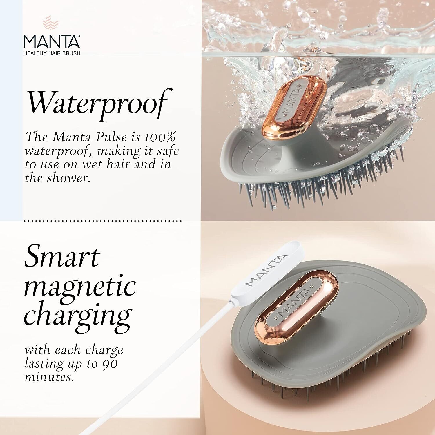 MANTA pulse  HEALTHY HAIR BRUSH THERAPY
