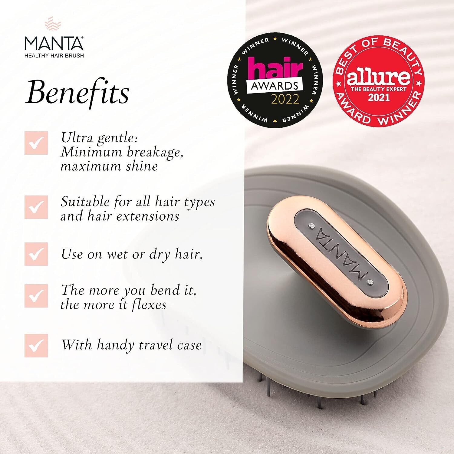 MANTA pulse  HEALTHY HAIR BRUSH THERAPY