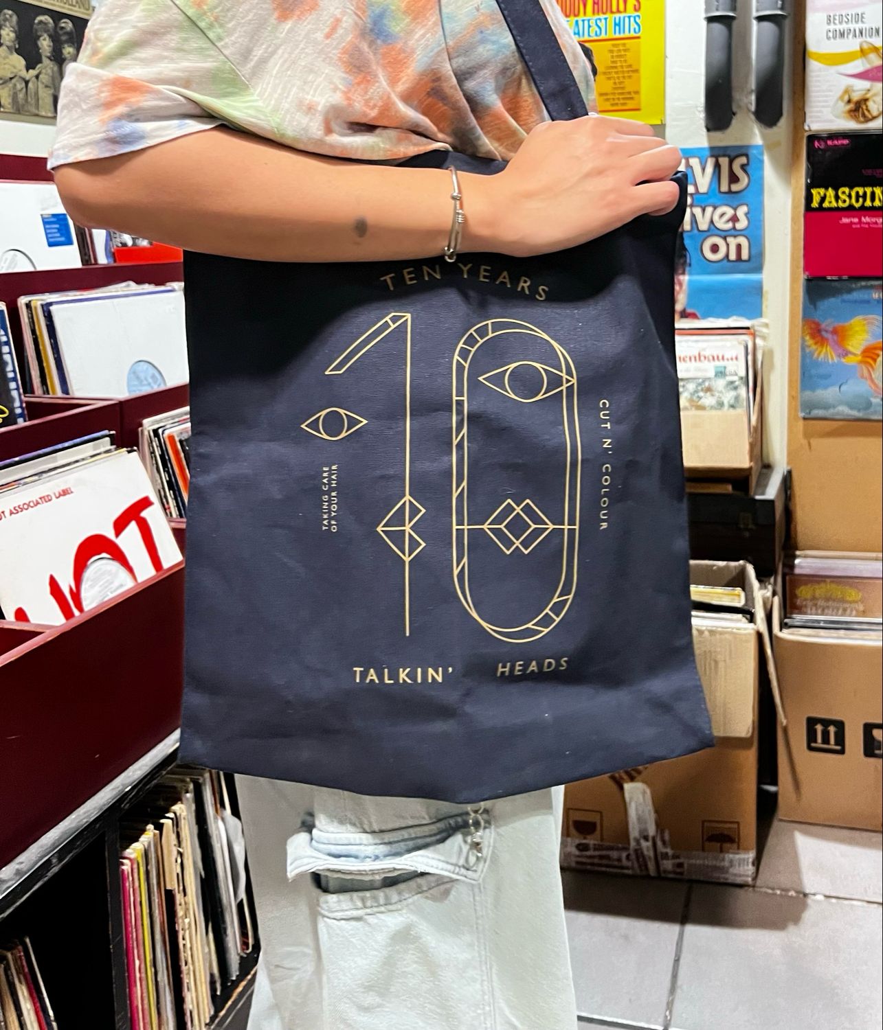 Tote bag 10 years  Talkin Heads  