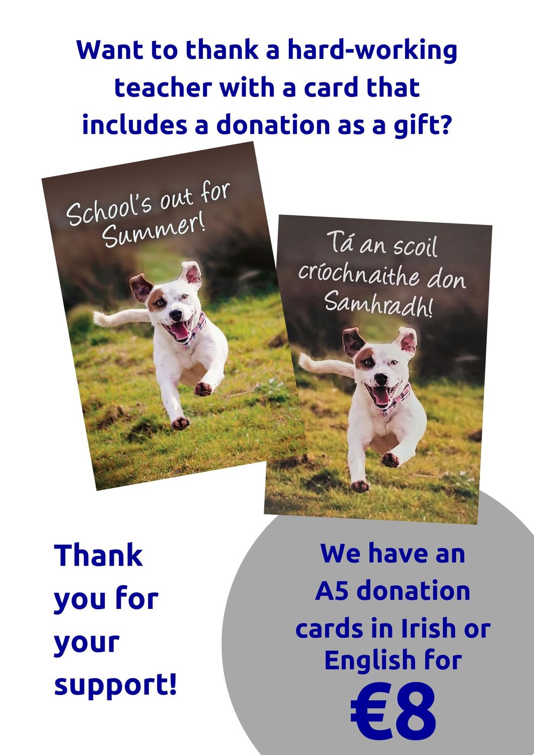 Teacher Card with Donation