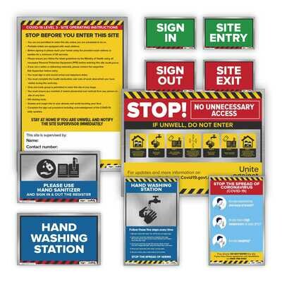 Covid-19 Trade-Ready Signage Kit