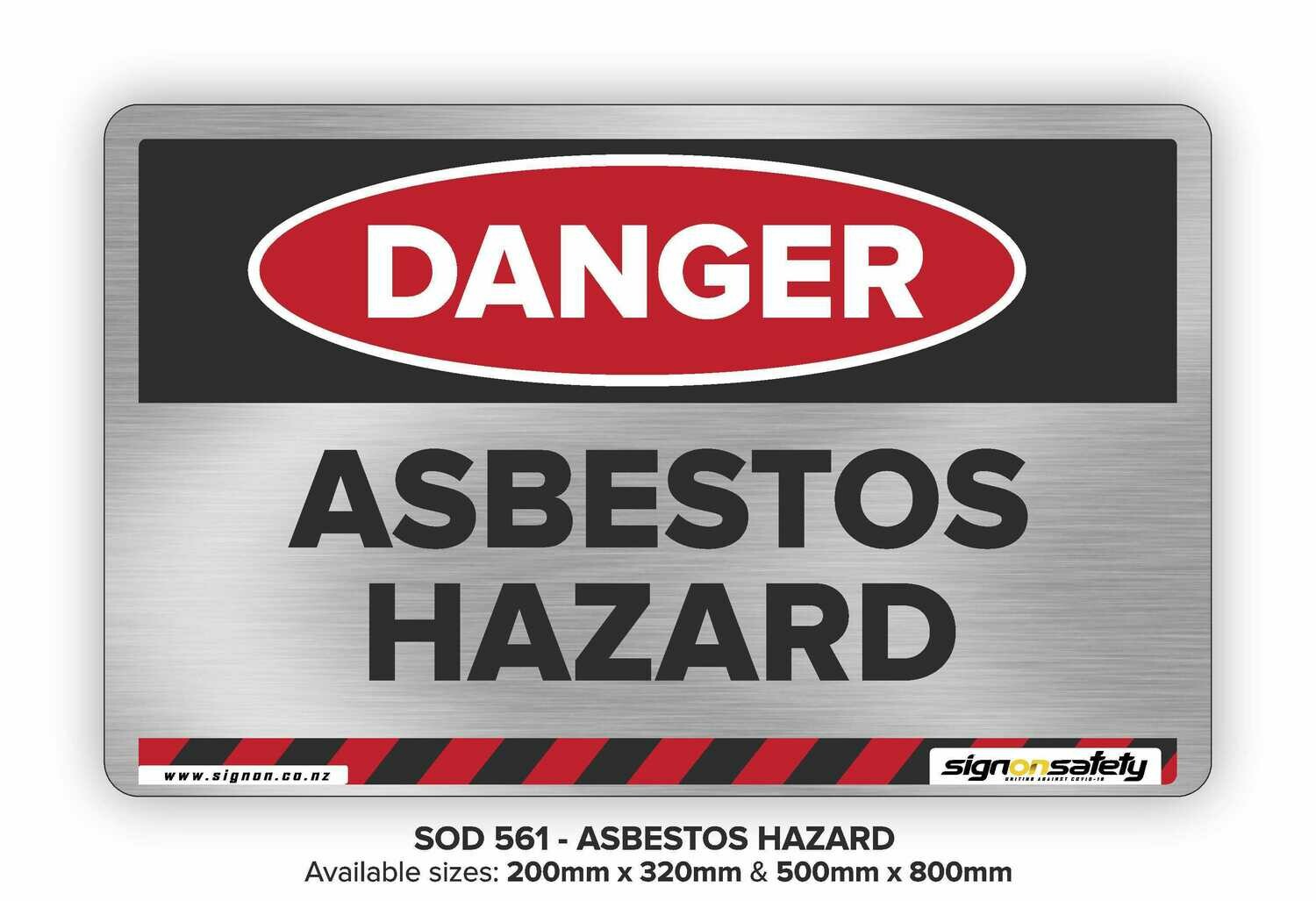 Danger - Asbestos Hazard