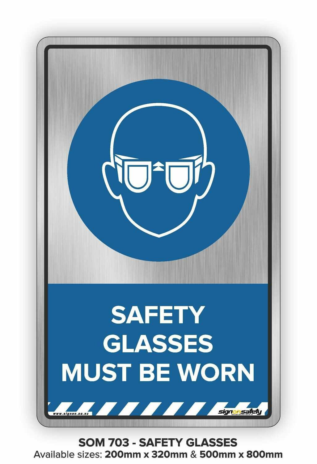 Safety Glasses Must Be Worn