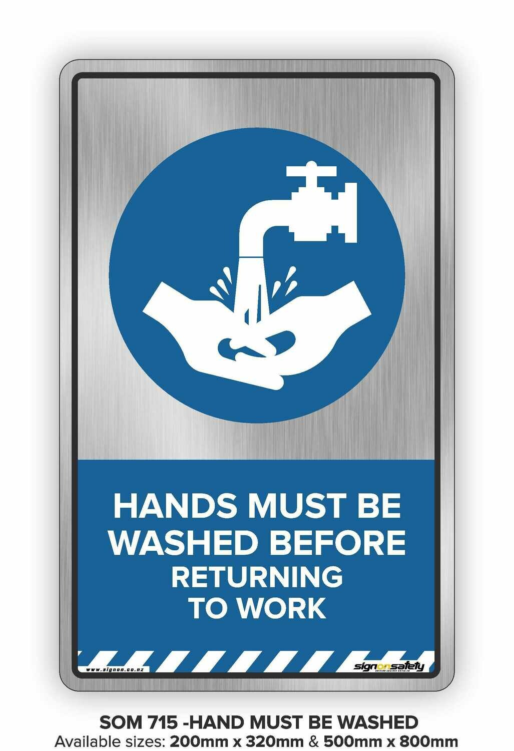 Hands Must Be Washed