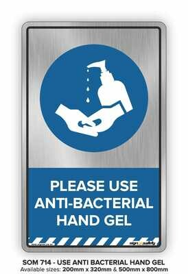 Please Use Anti-bacterial Hand Gel