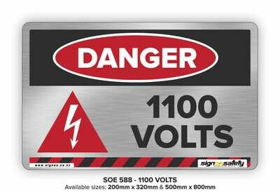 Danger - 1100 Volts