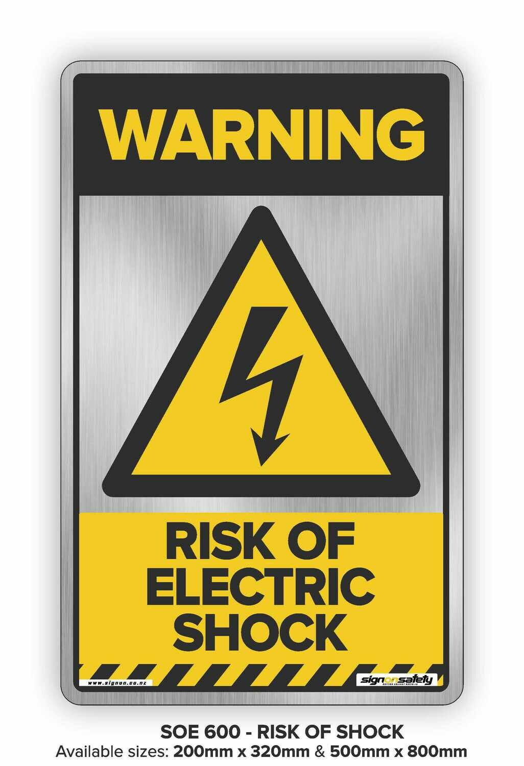 Warning - Risk Of Electric Shock