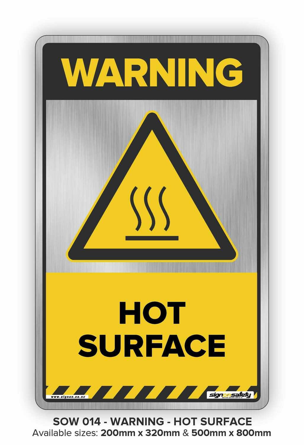 Warning - Hot Surface