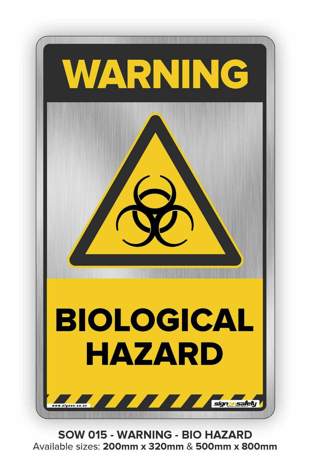 Warning - Biological Hazard