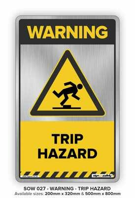 Warning - Trip Hazard