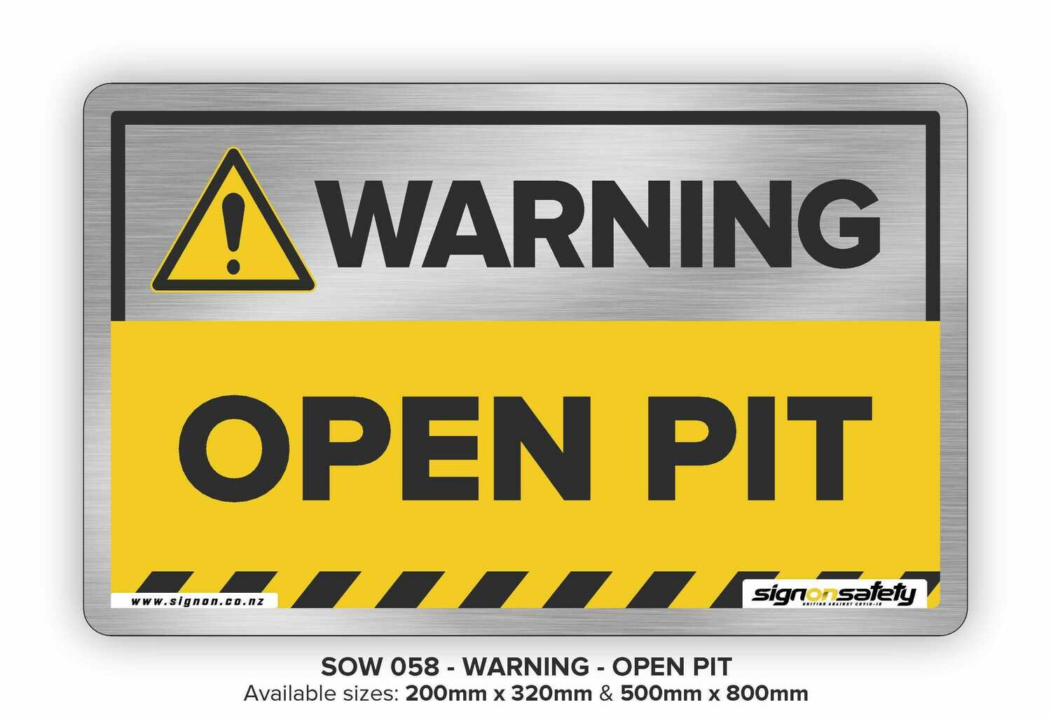 Warning - Open Pit v3