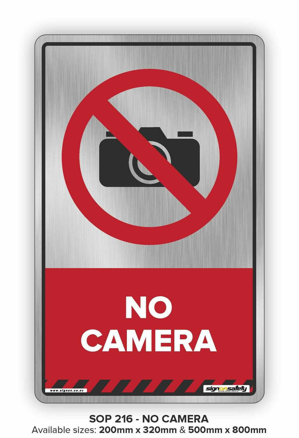 Prohibition - No Camera