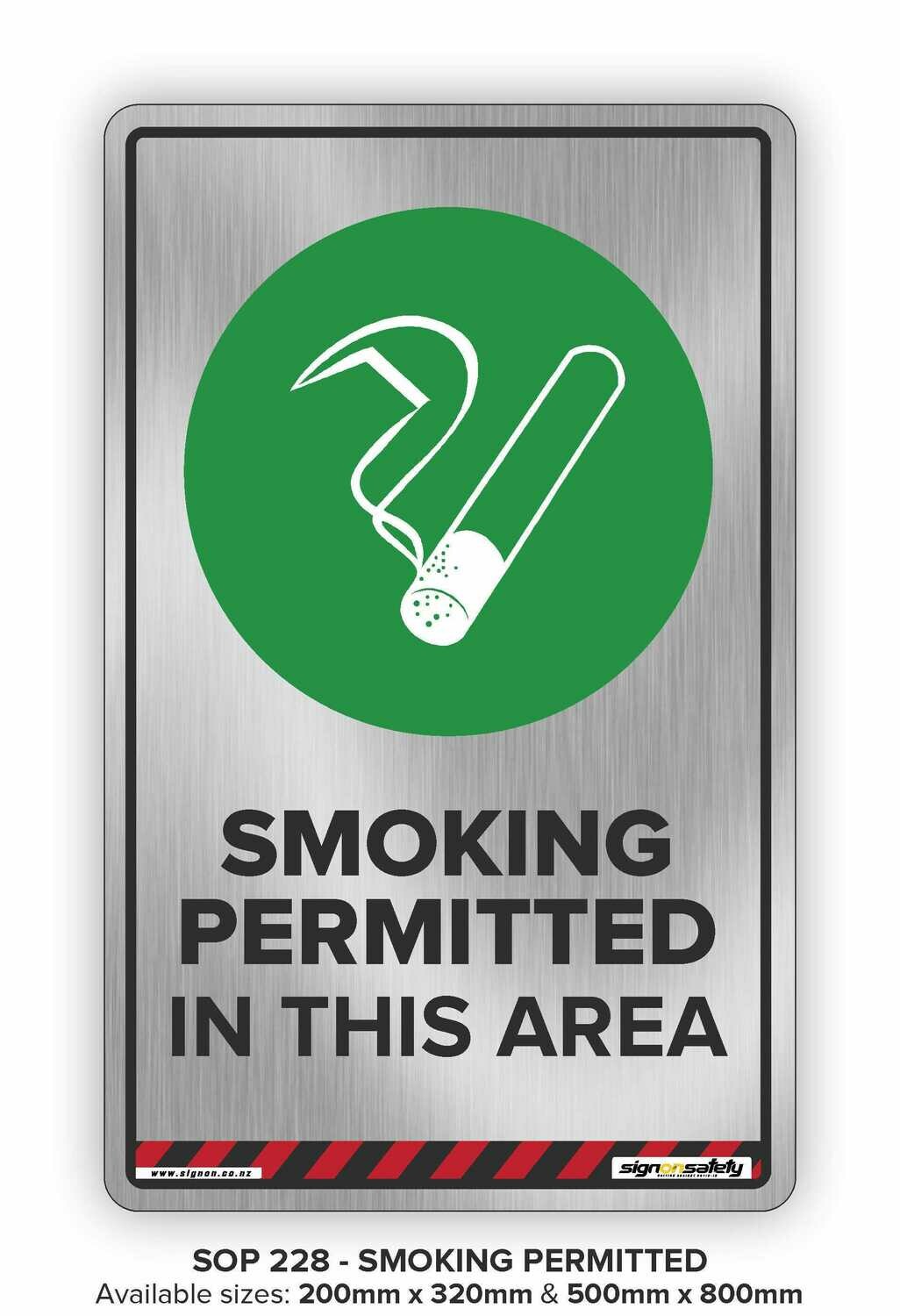 Smoking Permitted In This Area
