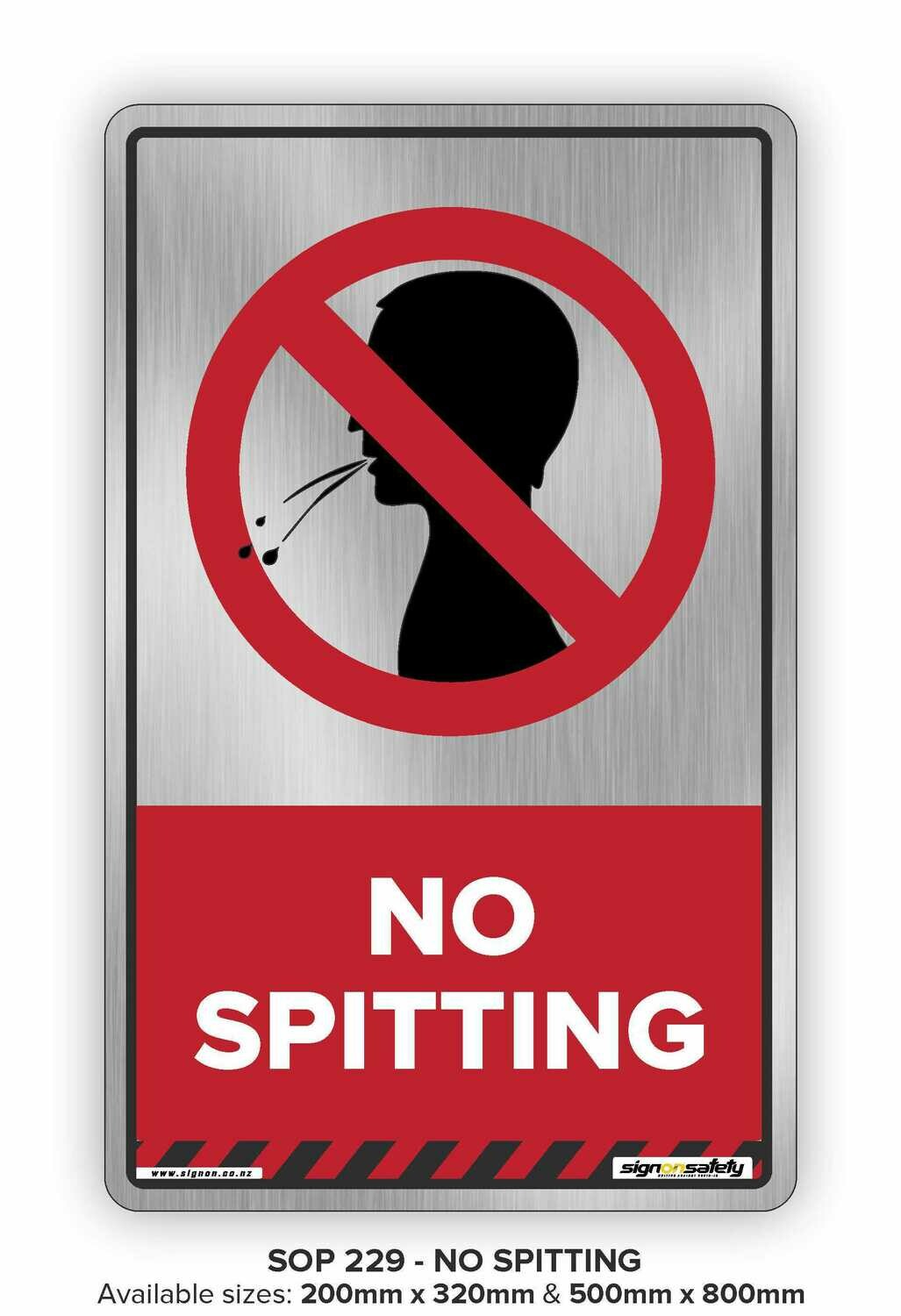 Prohibition - No Spitting