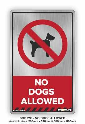 Prohibition - No Dogs Allowed