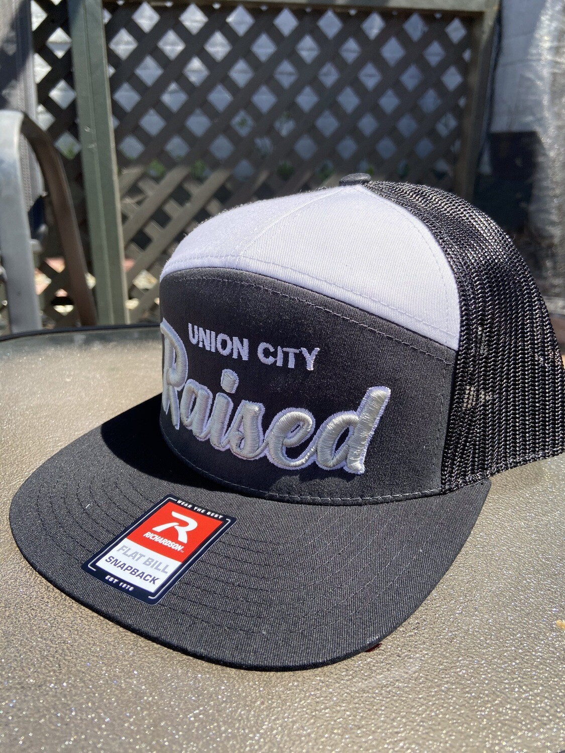 Richardson Flat Bill 7 Panel Mesh SnapBack.