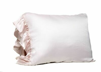 Bella Ruffle Pillowcase Pink