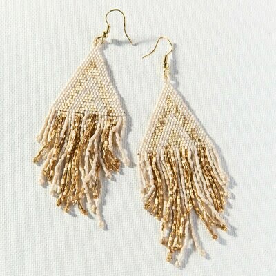 Ink & Alloy 1009 Earring Gold/Ivory
