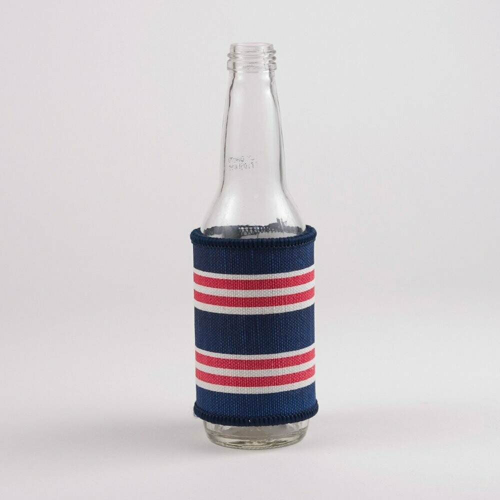 TRS Red & Blue Stripe Can Cooler