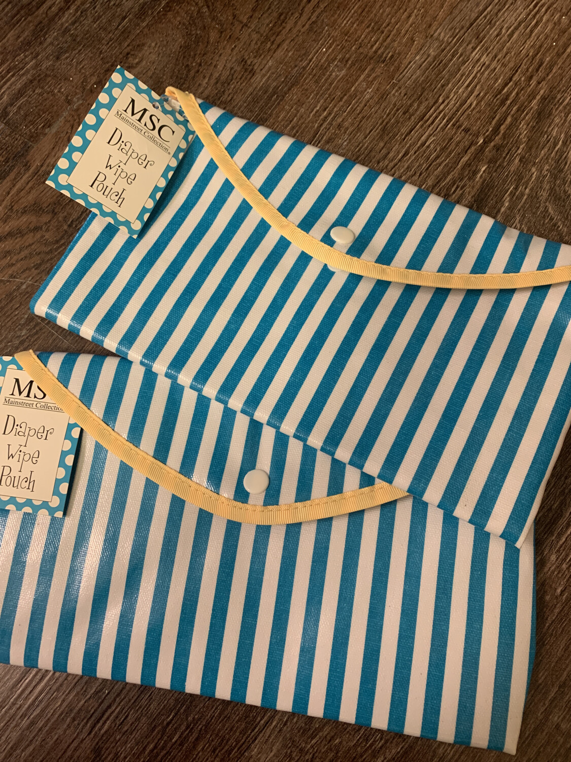 Envelope Pouch Blue Stripe