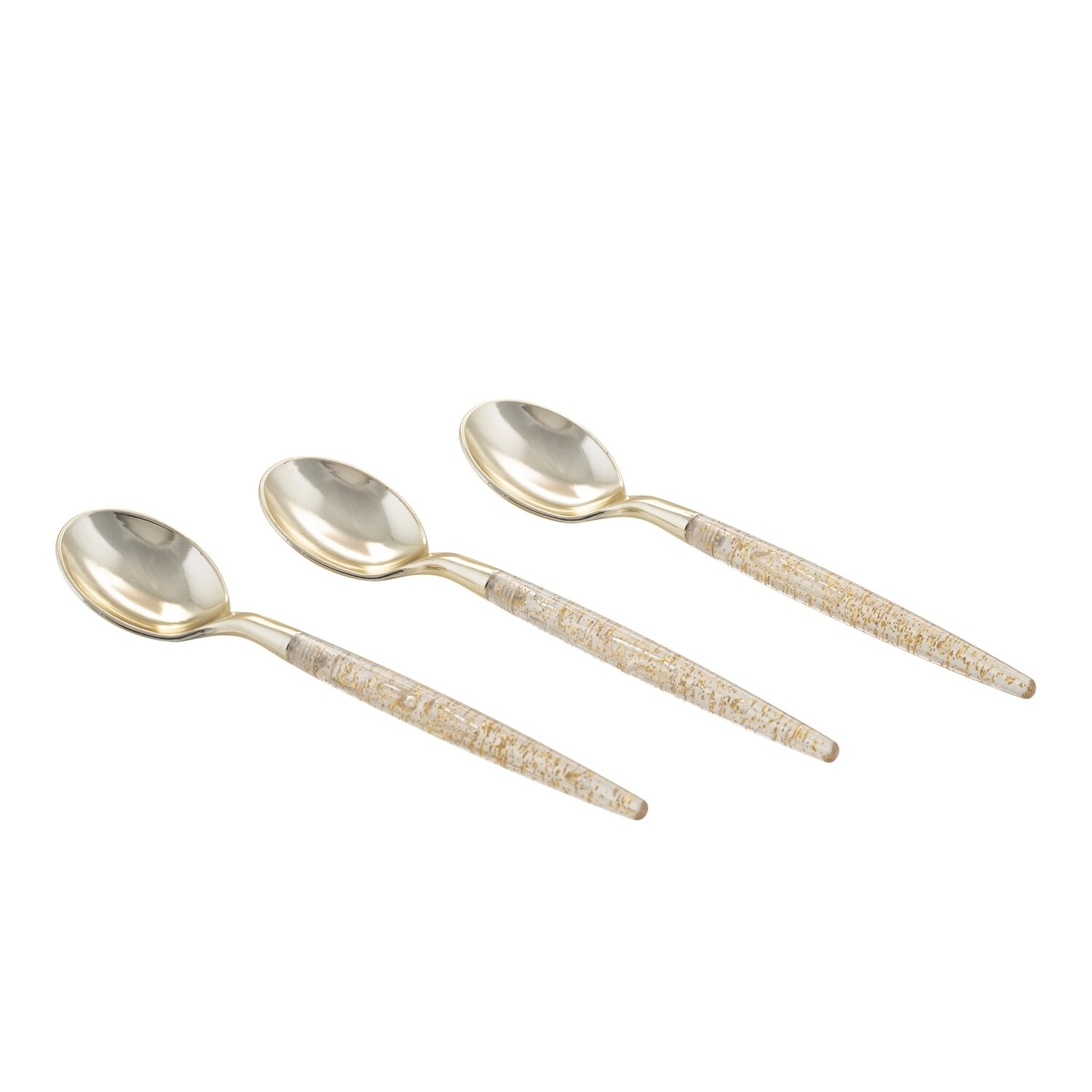 Luxe Mini Tasting Spoons Gold Glitter