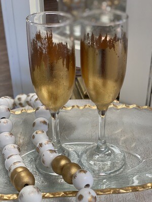 Gilded Champagne Glass