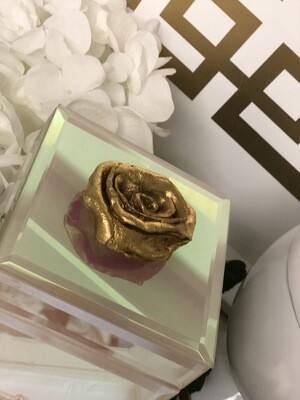 Designer Jewelry Box Pink Iridescent Rose