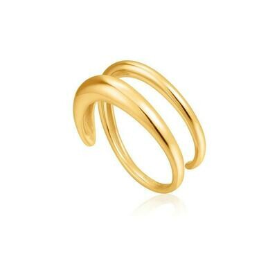 Ania Haie Luxe Twist Ring Gold