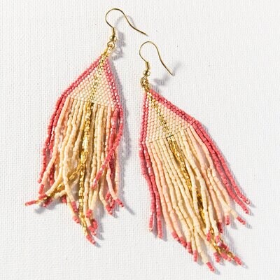 Ink & Alloy 808 Earring Ivory/Blush/Gold