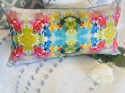 Watercolor Rectangle Pillow