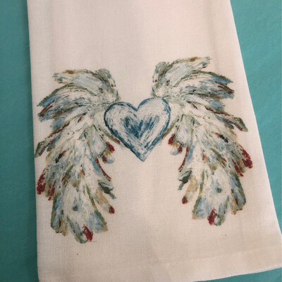 FG Cotton Towel Wings With Heart