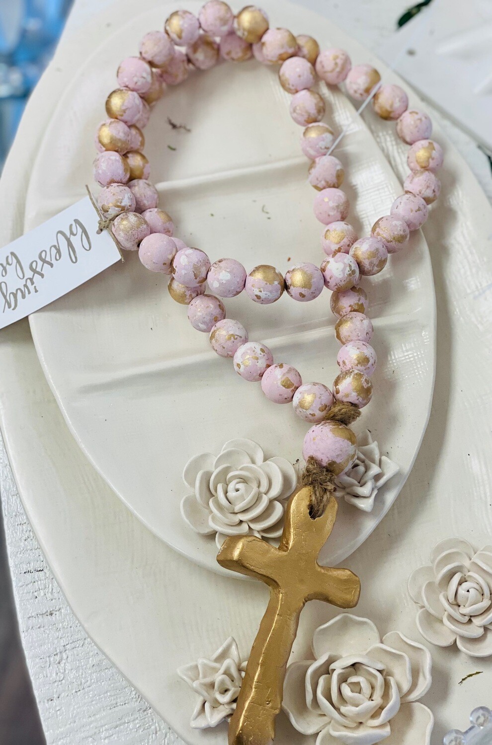 SS Blessing Bead 24" Jeanie Pink
