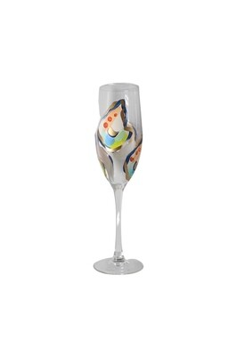 Oyster Stemmed Champ Glass Jazzy