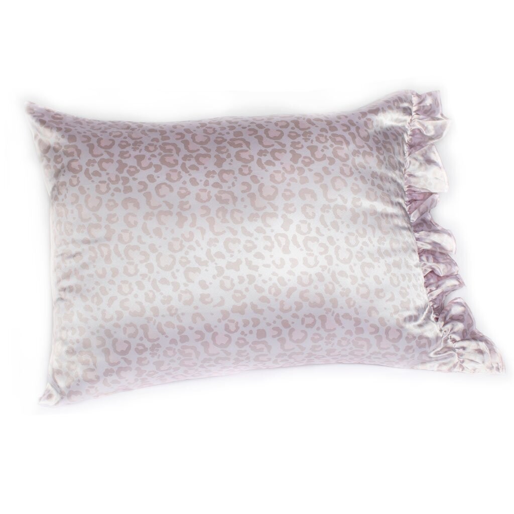 Bella Ruffle Pillowcase Leopard