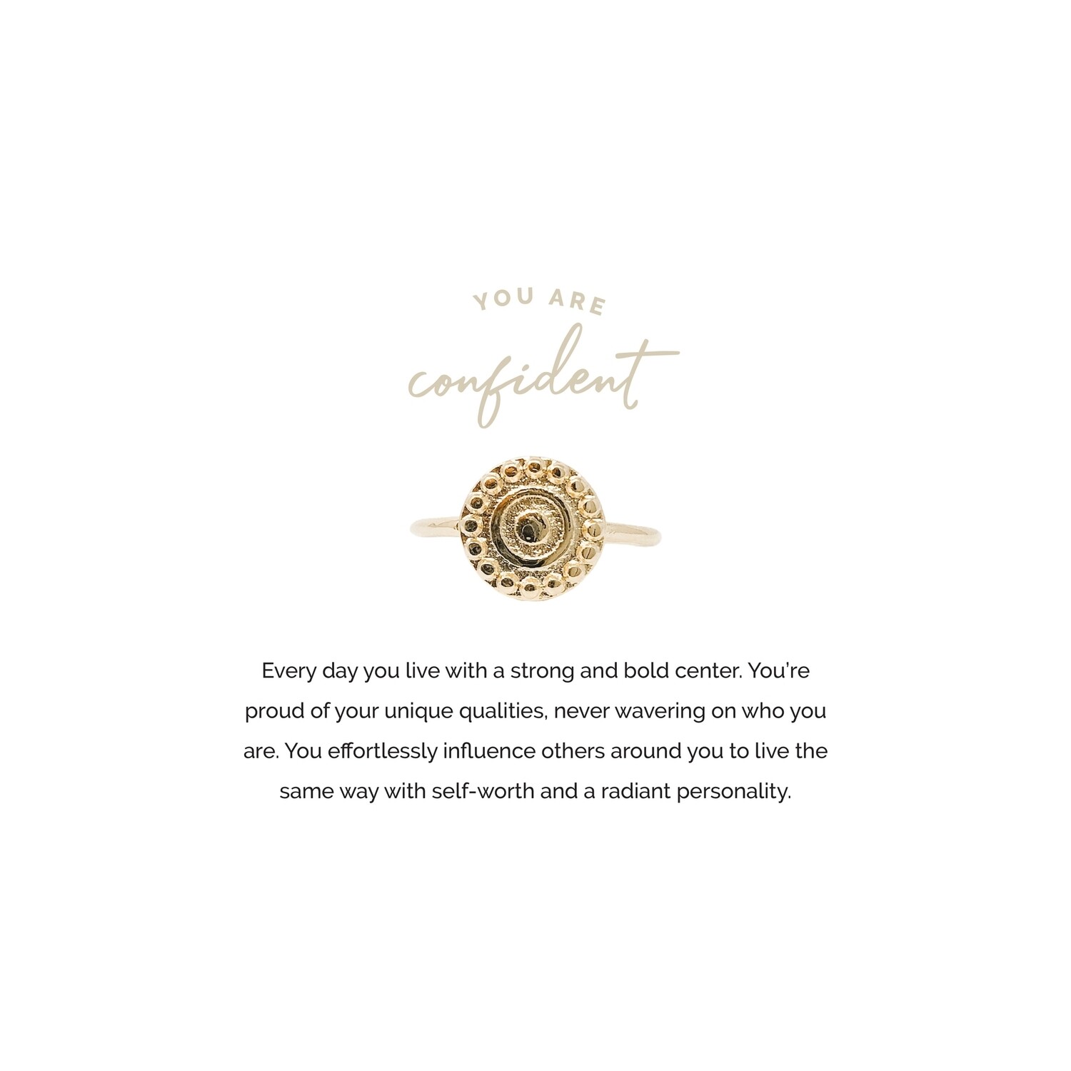 Pieces of Me - Confident Ring - Gold