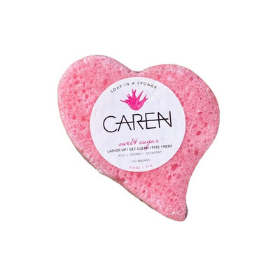 Caren Shower Sponge Heart Sweet Sugar