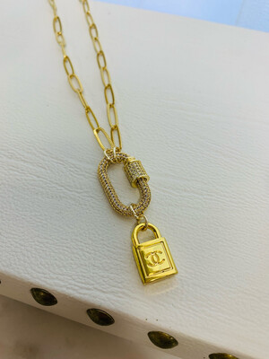SJ Designer Necklace CC Lock