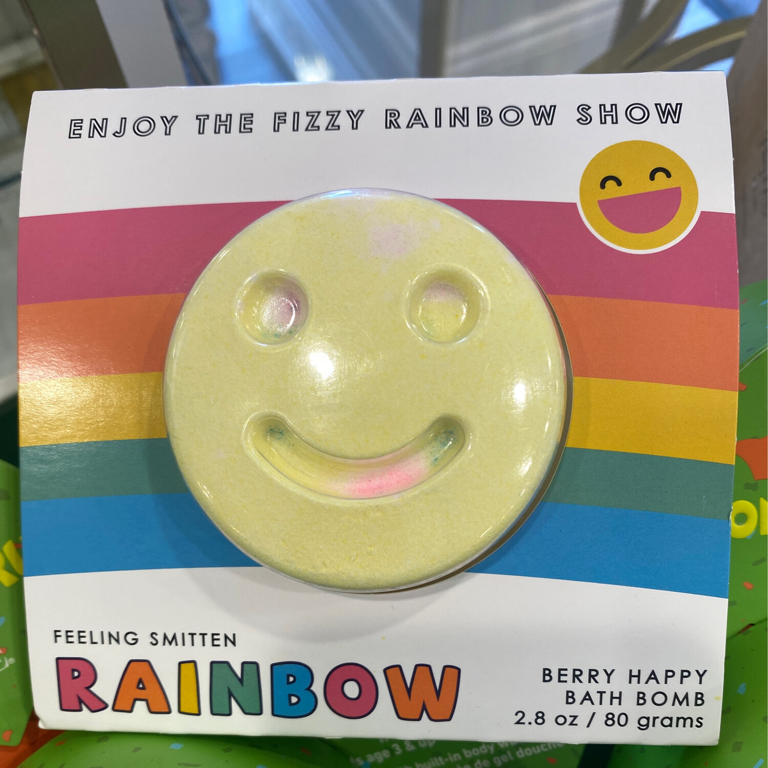 FS Rainbow Happy Face Bath Bomb