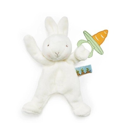 BBB Wee Silly Hare And A Spare Pacifier Holder White