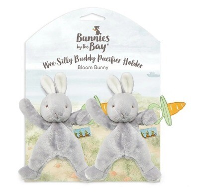 BBB Wee Silly Hare And A Spare Pacifier Holder Grey