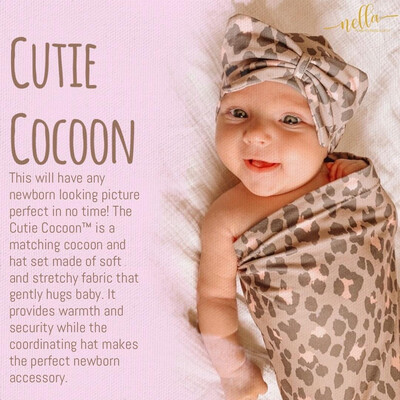 Infant Cocoon & Hat Set Leopard