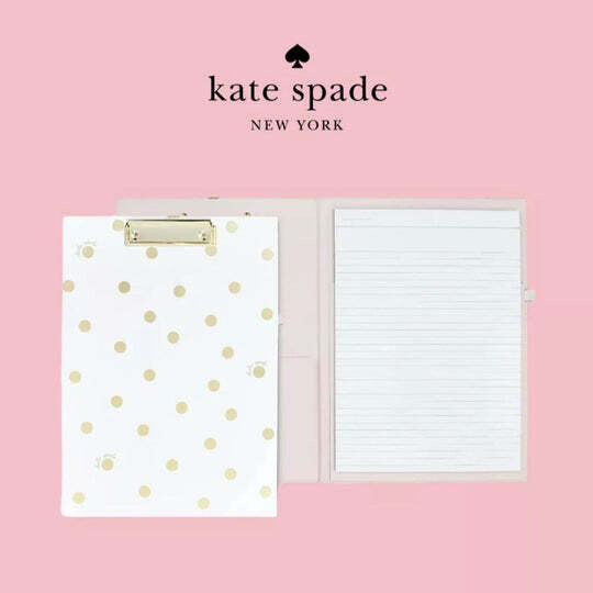 Kate Spade Gold Dot Clipboard Folio