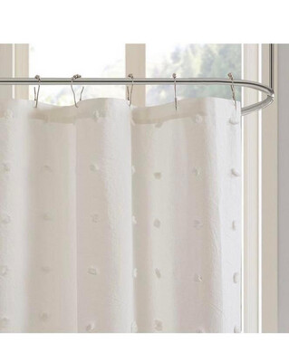 Shower Curtain White Dot