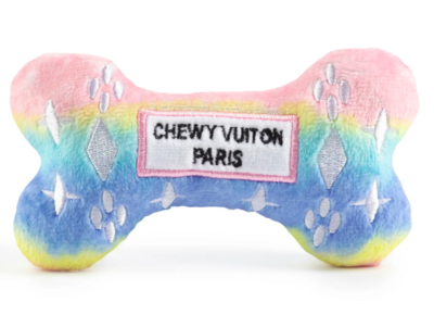 Chewy Vuitton Dog Bone - Pink Small